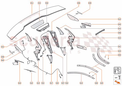 Part Diagram for McLaren 13AA950MP