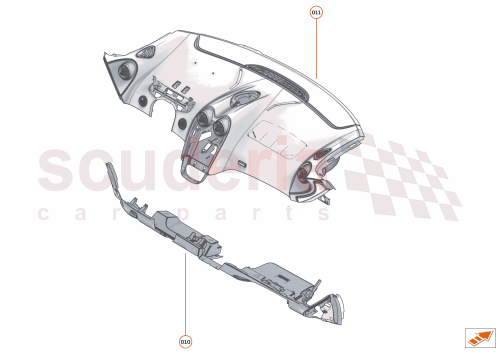 Part Diagram for McLaren 13NA288RP