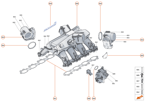 Part Diagram for McLaren 11F1799CP