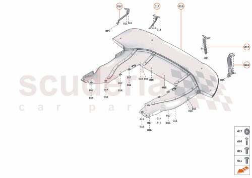 Part Diagram for McLaren 28AA595CP