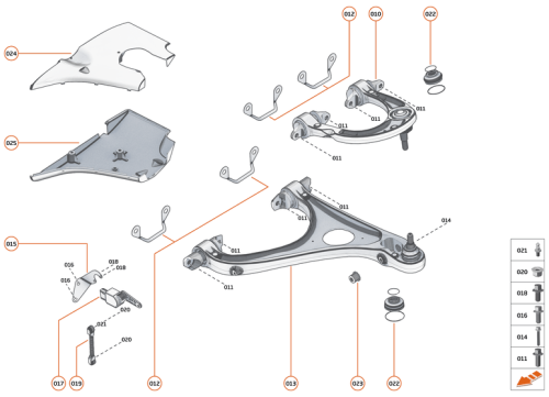 Part Diagram for McLaren 14B0712CP
