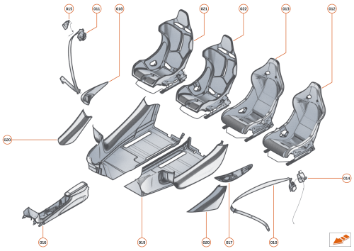 Part Diagram for McLaren 13NA012CP