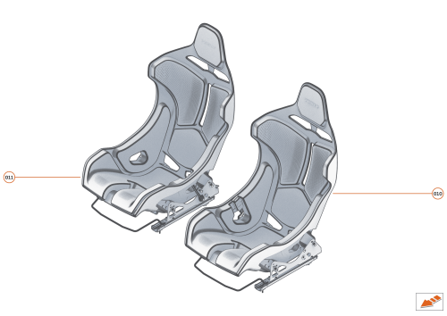 Part Diagram for McLaren 14NA460RP