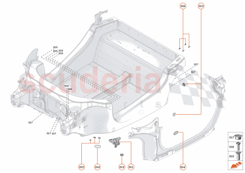 Part Diagram for McLaren 14NA701CP