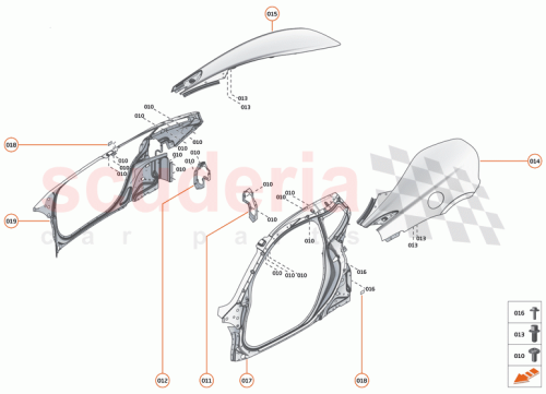 Part Diagram for McLaren 13A5568CP