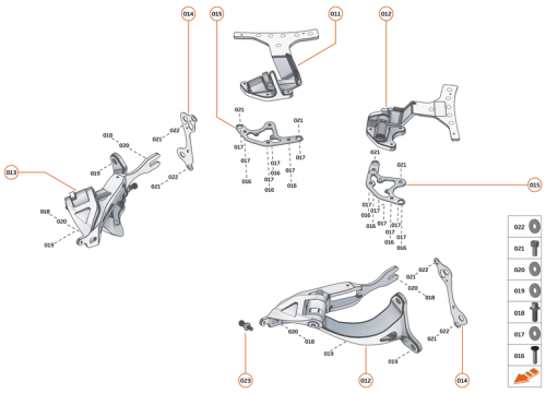 Part Diagram for McLaren 23AD760CP
