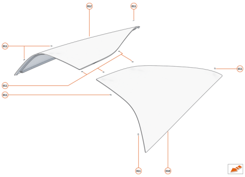 Part Diagram for McLaren 23AE357CP