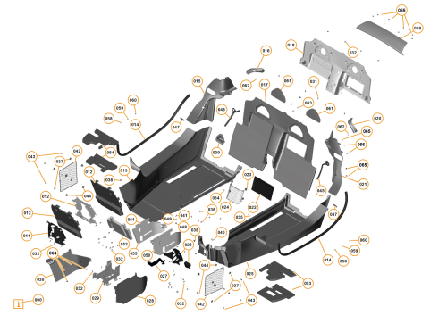 Part Diagram for McLaren 11N3891SP