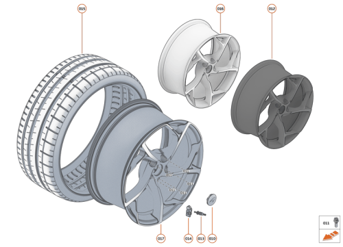 Part Diagram for McLaren 14BA040RP
