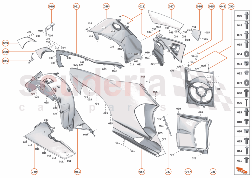 Part Diagram for McLaren 11N1014CP