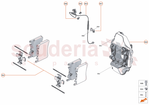 Part Diagram for McLaren 14CA190CP