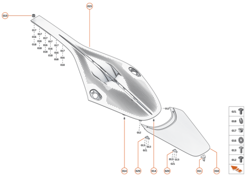 Part Diagram for McLaren 23AA189CP