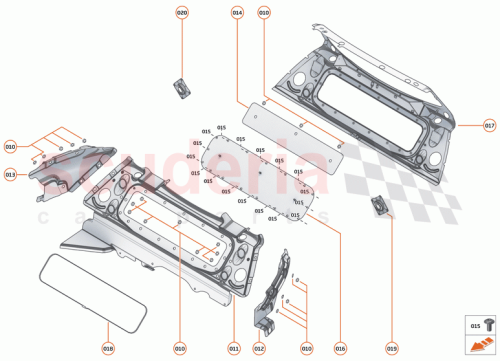 Part Diagram for McLaren 13A6466CP