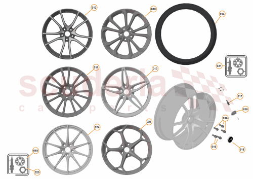Part Diagram for McLaren 13BA428RP