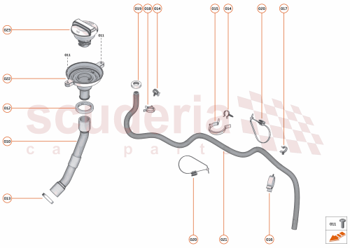 Part Diagram for McLaren 00RG070