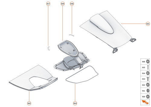 Part Diagram for McLaren 14NB011MP