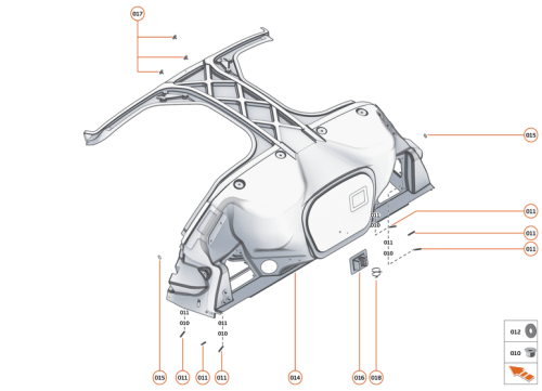 Part Diagram for McLaren 00RA394