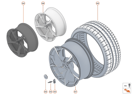 Part Diagram for McLaren 26BA117SP