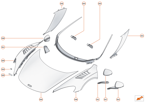 Part Diagram for McLaren 11A0268MP