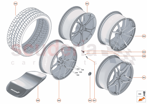 Part Diagram for McLaren 13BA113CP