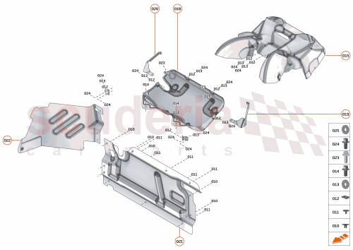 Part Diagram for McLaren 13EA023RP