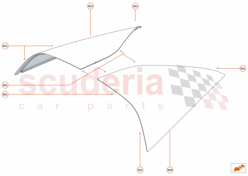 Part Diagram for McLaren 23CA262CP