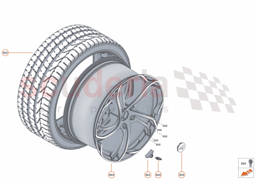 Part Diagram for McLaren 14BA016CP