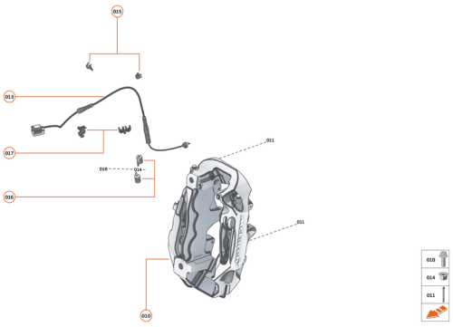 Part Diagram for McLaren 26CA118SP