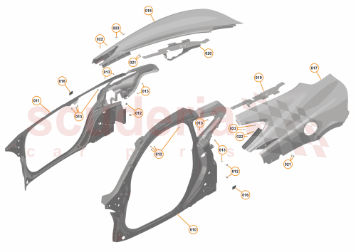 Part Diagram for McLaren 00RB189
