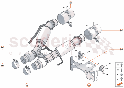 Part Diagram for McLaren 16HA302CP
