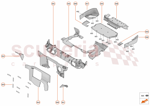 Part Diagram for McLaren 16AA810SP