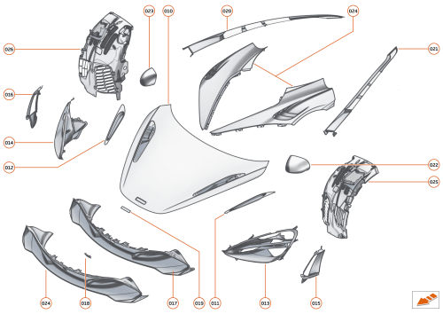 Part Diagram for McLaren 14AA072MP