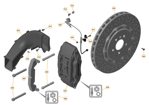 Part Diagram for McLaren 11C0484RP