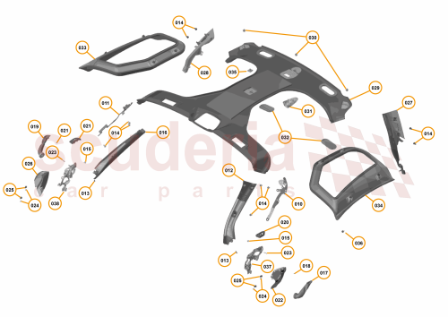Part Diagram for McLaren 00RA513