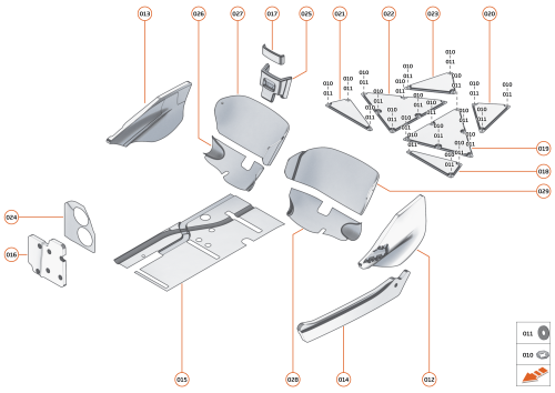 Part Diagram for McLaren 00RA631