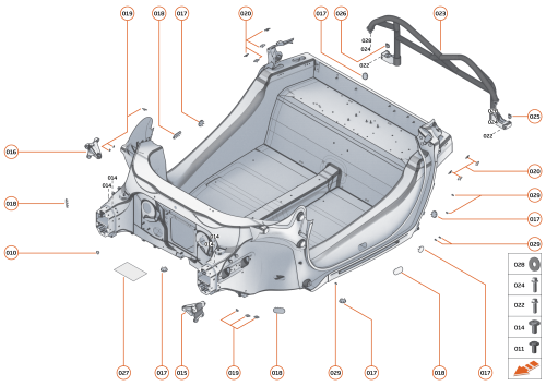 Part Diagram for McLaren 14AA042MP