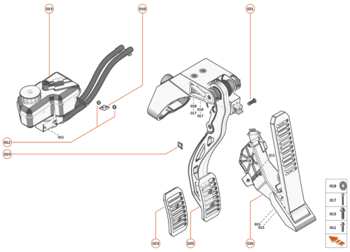Part Diagram for McLaren 23CA074CP