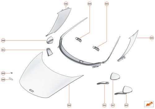 Part Diagram for McLaren 11M3139CP