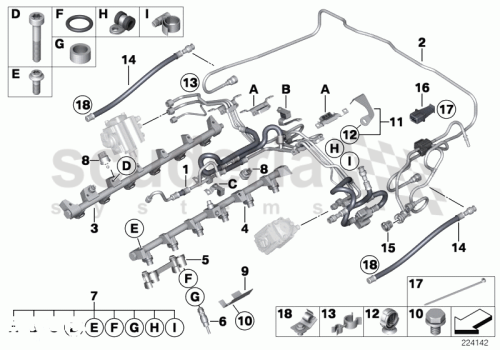 Part Diagram for Rolls Royce 13 53 7596806