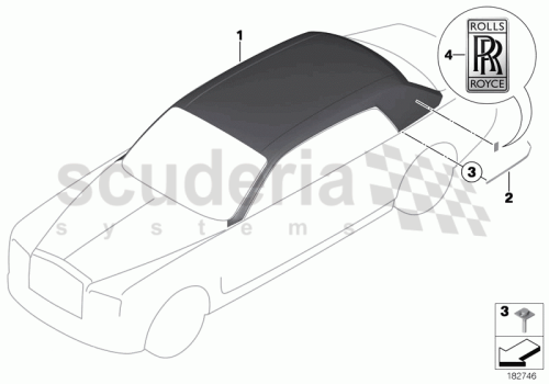 Part Diagram for Rolls Royce 51 14 7200648