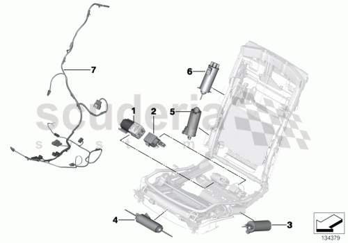 Part Diagram for Rolls Royce 67 31 7070506