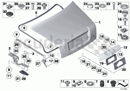 Part Diagram for Rolls Royce 07 12 9904492