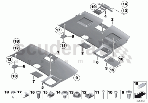 Part Diagram for Rolls Royce 51 16 9150391