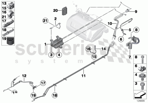 Part Diagram for Rolls Royce 16 13 6761713