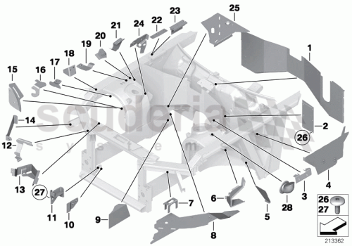 Part Diagram for Rolls Royce 41 00 7079552