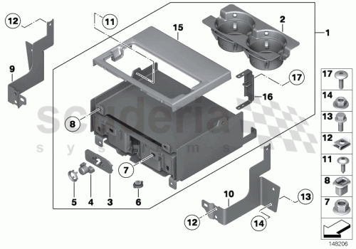 Part Diagram for Rolls Royce 51 16 7151869