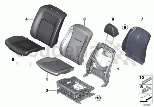 Part Diagram for Rolls Royce 52 10 7267075