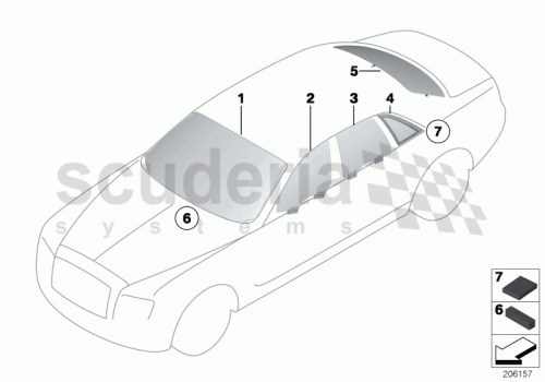 Part Diagram for Rolls Royce 51 37 7164933
