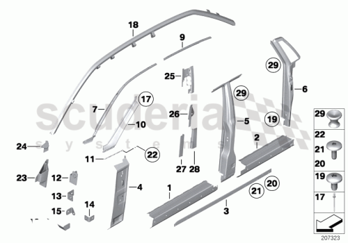 Part Diagram for Rolls Royce 07 14 6950151