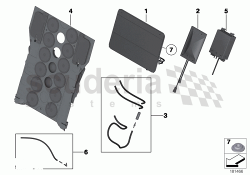 Part Diagram for Rolls Royce 52 20 9181844